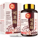 Lumbrokinase 100mg (Max Activity 1,000,000 LKU),Nattokinase 100mg-2,000 FU of Activity and Red Yeast Rice 300mg, Potent Lumbrokinase Enzymes Supplement for Circulatory,Cognition,60 Capsules(Pack of 1)