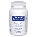 Pure Encapsulations Multi T/D - Multivitamin & Mineral Supplement - for Daily Wellness, Cardiovascular & Immune Health* - Rich in Vitamins & Minerals - Gluten Free & Vegetarian - 60 Capsules