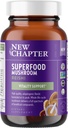 New Chapter Superfood Reishi Mushroom Capsules – Certified Organic USA-Grown 100% Vegan Mushroom Supplement for Vitality Support* Non-GMO, Certified Gluten Free, 60 ct