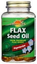 Health From The Sun Nature's Life 100% Vegetarian Flax Seed Oil Softgels | 90-Count