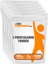 BulkSupplements.com L-Phenylalanine Powder - Phenylalanine Supplement, L-Phenylalanine 500mg - Amino Acids Supplement, Gluten Free, 500mg per Serving, 5kg (11 lbs) (Pack of 5)