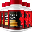 Clear Flux Supplement, Super Boost Clear Flux Supplement, Clear Flux Pills, Official Formula, Premium Support to Maintain Stable Levels & Healthy Circulation, Clear Flux Health Reviews (5 Pack)