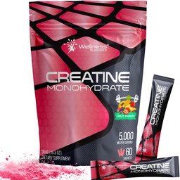 Creatine Monohydrate Powder 300g, Fruit Punch Sachets, 60 Servings