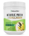 NaturalSlim Metabolic Protein Powder with Collagen | Whey Protein & L-Glutamine | Supports Metabolism, Digestion, Skin & Muscle | Low Carb | 17.06 oz Vanilla