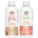MARYRUTH'S Organics Cordyceps Liposomal (Maple Spice) & CoQ10 (Citrus Peach) | Clean Label Project Verified® | Vitamins for Immunity, Heart Health, & Overall Wellness | Vegan, Non-GMO, Gluten-Free