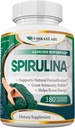 vibraxlabs Spirulina Capsules – 100% Pure 1000mg Serving (500mg Veggie Capsules) Powder Supplement, Supports Natural Detoxification, Benefits Health on a Cellular Level, Best with Chlorella