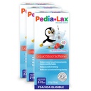 Pedia-Lax Liquid Stool Softener for Kids, Gentle and Gradual Constipation Relief for Children Ages 2-11, Berry Flavor, 4 Fl Oz, Pack of 3