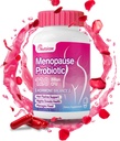 Women's Menopause Supplement - 120 Billion CFU Women's Probiotics for pH Balance - All-Natural Probiotics for Hot Flashes, Night Sweats, Mood Swings & Hormone Balance - 60 Capsules