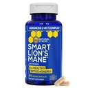 NATURAL STACKS Organic Lions Mane Supplement Capsules - 1000mg Lions Mane Mushroom with 10mg PQQ - Brain Cell Optimizer for Learning & Mitochondrial Function - 60 Fruiting Body Mushroom Capsules