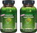 Irwin Naturals Women's Living Green Liquid-Gel Multi - 180 Liquid Soft-Gels (90 ct. 2 Pack) - Includes 70 Essential Nutrients, Vitamins & Minerals - 60 Total Servings