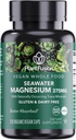 PlantFusion Vegan Magnesium Complex 375mg from Sea Water, Bioavailable Marine Magnesium with Fermented Organic Whole Food Blend, Non-GMO, Muscle & Relaxation Support, 120 Cap