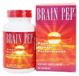 Natural Balance Brain Pep | Brain Function Supplement with Ginkgo Biloba, Kola Nut | Helps Support Improved Memory, Focus & Mental Clarity | 60 Capsules