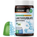 BIO KRAUTER® L-Methylfolate Gummies for Folic Support - Folic Acid Gummies (Vitamin B9) MTHF Supplement for Brain & Mood Support - L Methylfolate 15 mg, Non-GMO, 60 Vegan Gummies, 30-Day Supply