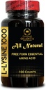 L-LYSINE 1000 mg Free Form Amino Acid Essential - Amino Acids Supplement L-Lysine Healthy nitrogen Balance Support Hormone Regulation and Muscle Growth - 1 Bottle 100 Counts