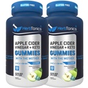 Herbtonics Keto Apple Cider Vinegar Gummies - Digestion & Detox Support - Sugar Free BHB Advanced Formula for Keto Support - Raw ACV with The Mother - 120 Vegan ACV Gummies