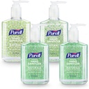 PURELL Advanced Hand Sanitizer Naturals with Plant Based Alcohol, Citrus Scent, 8 fl oz Pump Bottle (Pack of 4) - 9626-06-ECDECO