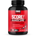 Force Factor Score! Hardcore Nitric Oxide Booster Supplement for Men with L-Citrulline, Horny Goat Weed, Black Maca & Longjack Tongkat Ali to Increase Stamina, Energy, and Performance, 120 Tablets