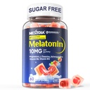 Nextdia Sugar Free Melatonin Gummies 10mg 20mg Magnesium Glycinate Melatonin for Adults, Ashwagandha, L-Theanine, B6, B12, Lemon Balm and Chamomile for Deep Relaxation, Antioxidant, Vegan, 60 Day