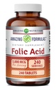 Amazing Formulas Folic Acid 5000 Mcg per Serving | Tablets Supplement | Non-GMO | Gluten-Free | Made in USA (1 Pack | 240 Count)