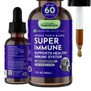 Animal Essentials Super Immune - Dog & Cat Immune Support for Puppies with Olive Leaf Extract & Echinacea, Olive Root for Dogs, Supports Respiratory Health & Overall Wellness - 1 Fl Oz