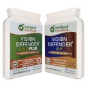 Vision Defender A.M.D. Plus & BP Eye Care Bundle – Advanced Eye Supplements with AREDS2 (Lutein, Zeaxanthin, Vitamin C & E, Copper, Zinc), Plus Meso-Zeaxanthin, Bilberry, Pine Bark. Made in UK