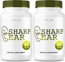 rize labs Sharp Ear Capsules, Sharp Ear Pills for Clear Hearing, Sharp Ear Supplement to Restore Hearing Health, Sharp Ear Advanced Formula Maximum Strength (120 Capsules) (Pack of 2)