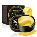 Under Eye Patches, 24K Gold Eye Mask, 60PCS Under Eye Mask, Collagen Gel Pads Patch Treatments for Lighten Wrinkles Puffy Eyes Dark Circles Anti-Aging Moisturizing, Fine Lines Eye Bags Women Men