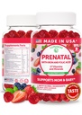 Lunakai USA Made 17-in-1 Prenatal Vitamins for Women with Iron & Folic Acid – Delicious Daily Prenatal Gummies for Maternal Wellness Support, 60ct