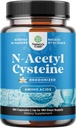 NAC Supplement N-Acetyl Cysteine 600mg - Potent Vegan High Absorption NAC 600mg Capsules Glutathione Precursor for Liver Cleanse Detox & Repair Plus Lung Health and Immunity Support (180ct)