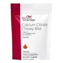 Bariatric Advantage Calcium Citrate Chewy Bites 250 mg with Vitamin D3 - Chewable Supplement for Bariatric Surgery Patients - Sugar-Free Calcium Chews - Caramel Flavor - 60 Count