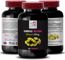 Ginkgo biloba antioxidant Properties - Ginkgo BILOBA Extract - Natural Extract antioxidant, Ginkgo biloba Supplement Benefits, Herbal Leaf Extract, Plant-Based antioxidant Supplement 1 Bottle 60 Caps