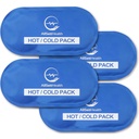 Ice Packs for Injuries Reusable for Swelling & Pain Relief – Soft Gel Ice Packs Reusable, Cold Packs for Injuries, Soft Ice Packs for Sprains, Bruises & Recovery, 10.5 x 5 Inch (4 Pack)