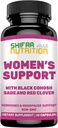 SHIFAA NUTRITION Hormones Balance & Menopause Supplements for Women, Menopause Relief - Support for Hot Flashes, Mood Swings w/Black Cohosh & Red Clover Halal Vitamins, 30 Servings
