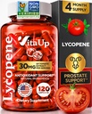 VitaUp Lycopene Supplements for Men – USA Made Prostate Supplements for Men with Natural Tomato Extract – Non-GMO Lycopene Supplement for Normal Prostate, Skin & Antioxidant Support – 120 Count