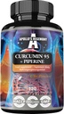 APOLLO'S HEGEMONY Curcumin 95 + Piperine 302mg per Capsule, High Strength Turmeric Root Extract 95%, 120 Vegan Capsules, 4 Months Supply, for Optimal Digestion and Enhanced Absorption