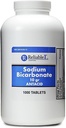 Sodium Bicarbonate 650 mg 1000 Antacid Tablets, for Relief of Acid Indigestion, Heartburn, Sour Stomach & Upset Stomach