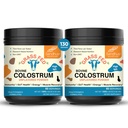Sandhu's Grass Fed Bovine Colostrum Powder for Humans, Adults | 65 Servings (Pack of 2) Cows Supplement | High IgG for Gut Health | Immunity & Muscle Recovery Support | Unflavored | for Men & Women