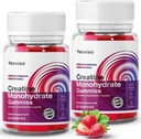 yanxiao Creatine Monohydrate Gummies 5g for Men & Women, Anti-Melting Formula, Sugar Free Creatine Chews for Muscle Growth and Strength, Contains Vitamin C and Other nutrients (120 Count)