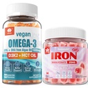 LILICARE Vegan Iron Gummies Supplement Vegan Omega3 Gummies 1280mg