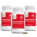 Terry Naturally Sucontral D - B-Complex & Folate Supplement - Carbohydrate Metabolism Support - Vitamin & Mineral Supplement with Zinc & Chromium - 60 Capsules (Pack of 3)