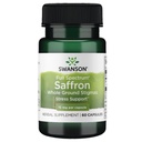 Swanson Full Spectrum Organic Spanish Saffron Mood and Stress Support Supplement for Adults Seeking Natural Relaxation - Whole Ground Stigmas (60 Vegan Capsules, 15 mg)