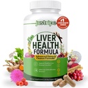 Liver Health Formula, Liver Cleanse Detox & Repair with Artichoke Extract, Milk Thistle, Dandelion and More for Liver Health - Herbal Liver Support Supplement 30 Days Supply (1)
