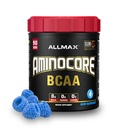 ALLMAX AMINOCORE BCAA Powder for Workout Muscle Recovery & Increased Endurance - Sugar Free, No Fillers 8.18 Grams Bcaas Amino Acids, B Vitamins for Women and Men- 90 Servings | Blue Raspberry, 1035g