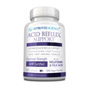 Approved Science® Acid Reflux Support - with Melatonin, Marshmallow Root, L-Taurine -180 Capsules - Vegan