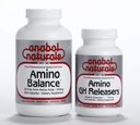 Physique Stack–Amino Balance 240 caps Complete Free Form Formula with BCAA’s and EAA’s for Muscle Recovery. Amino GHReleasers 120 caps Pre-Workout with L-Arginine and L-Glutamine for Lean Muscle Growth