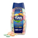 TUMS Ultra Strength Antacid Tablets for Chewable Heartburn Relief and Acid Indigestion Relief, Assorted Fruit - 160 Count