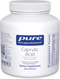 Pure Encapsulations Caprylic Acid | Supplement for Gut and Digestive Health, GI Balance, Gastrointestinal Support, and Intestinal Health* | 240 Capsules