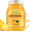 18.5OZ Sea Moss Gel, Raw Flavored Irish Seamoss Gel Immune and Digestive Support Vitamin Mineral Supplements, Pineapple