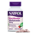 Natrol Melatonin 10mg Fast Dissolve Tablets - Strawberry Flavor, 30 Count, Sleep Aids for Adults, Fast Dissolve Melatonin for Adults, 30-Day Supply