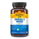 Country Life Omega 3 Mood – 2000mg Fish Oil with EPA & DHA – Brain, Heart & Mood Support – Lemon Flavored, No Fishy Aftertaste – Certified Gluten Free, Non-GMO – 90 Softgels | EPA & DHA, Brain, Heart & Mood Support, Lemon Flavored, No Fishy Aftertaste, Certified Gluten Free, Non-GMO